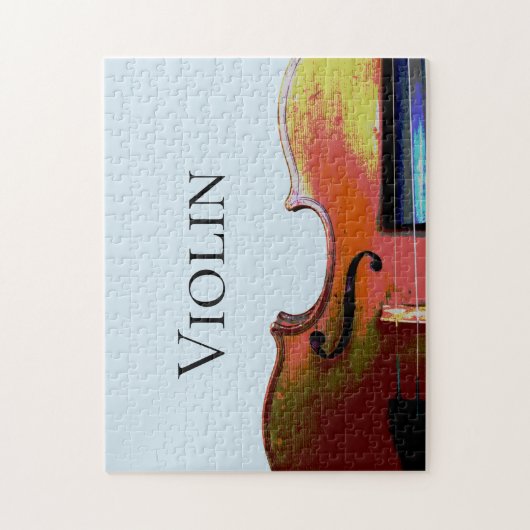 Puzzle Musique classique violon bleu (Vertical)