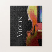 Puzzle Musique classique violon noir et blanc (Vertical)