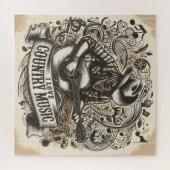 Puzzle Musique country. (Horizontal)