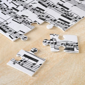 Puzzle Musique de feuille par Bach (Côté)