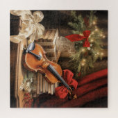 Puzzle Musique de violon de Noël (Horizontal)