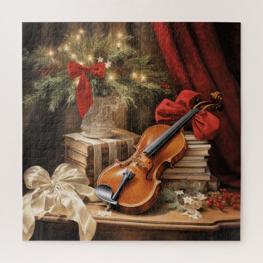 Puzzle Musique de violon de Noël (Vertical)