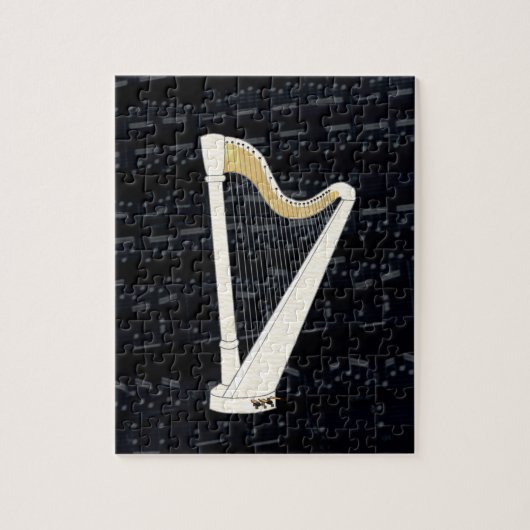 Puzzle Musique d'harpe de pédale (Vertical)