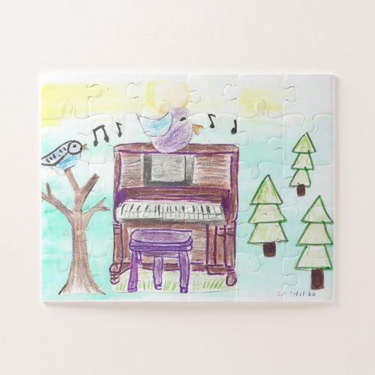 Puzzle musique en foret (Horizontal)