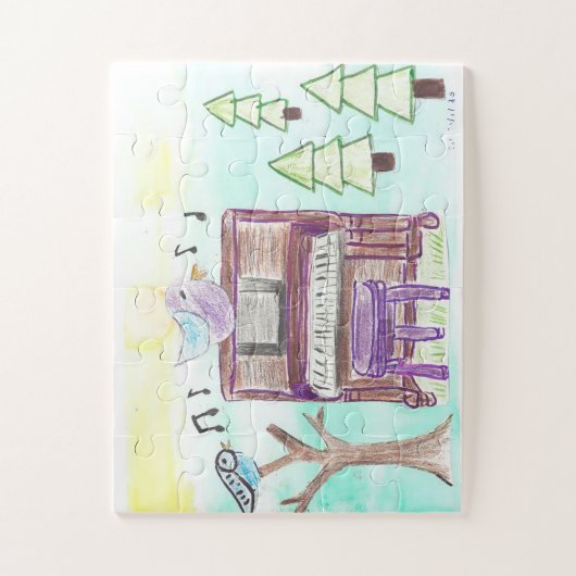 Puzzle musique en foret (Vertical)