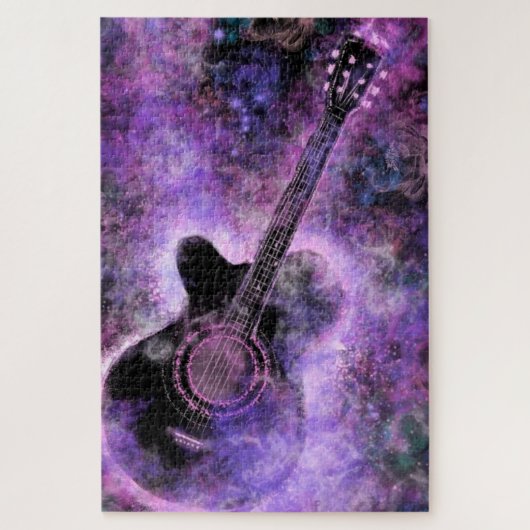 Puzzle Musique guitare romantique - Sons Magiques - (Vertical)