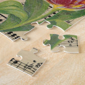 Puzzle Musique victorienne vintage Tulips romantiques (Côté)
