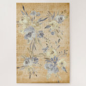 Puzzle Musique vintage et fleurs (Vertical)