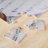 Puzzle Musique violon et feuille (Côté)