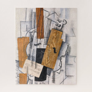 Puzzle Musique violon et feuille   Georges Braque  