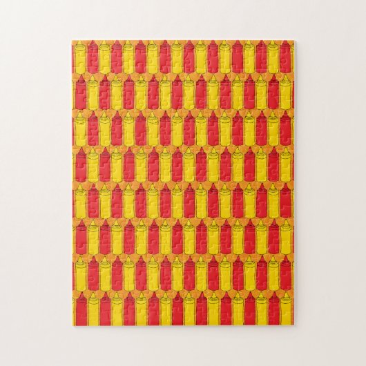 Puzzle Mustard et Ketchup Jaune et Rouge (Vertical)