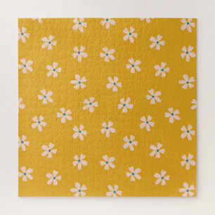 Puzzle Mustard floral : vintage ditsy blender
