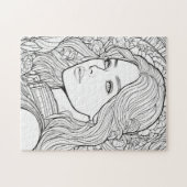 Puzzle Mususe en fleurs – Colorez-moi (Horizontal)