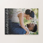 Puzzle My Missing Piece Photo Valentine's Day Wedding (Horizontal)
