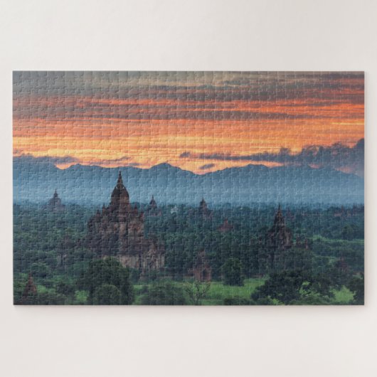 Puzzle Myanmar (Birmanie), lever de soleil de Bagan (Horizontal)