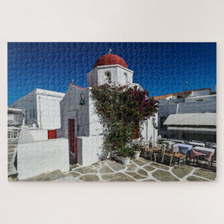 Puzzle Mykonos Grèce Travel - Church Cafe Europe Tourisme