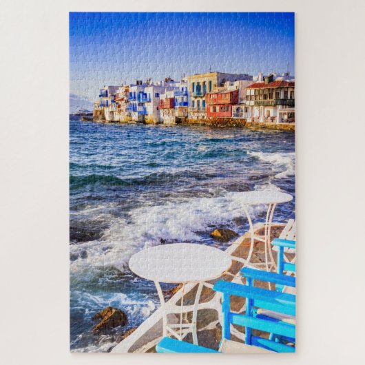 Puzzle Mykonos, Griekse eilanden Legpuzzel (Verticaal)