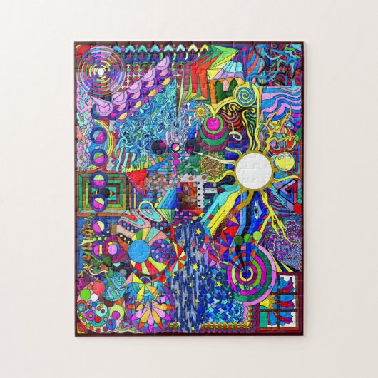Puzzle Myndlspyll psychédélique versent la conception (Vertical)