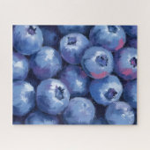 Puzzle Myrtilles | Aquarelle de fruits peints (Horizontal)