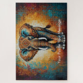 Puzzle Mystic Boho Elephant Mandala (Vertical)