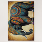 Puzzle Mystic Boho Elephant Mandala (Vertical)