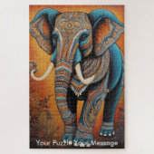 Puzzle Mystic Boho Elephant Mandala (Vertical)