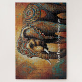 Puzzle Mystic Boho Elephant Mandala (Vertical)