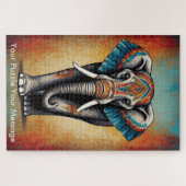 Puzzle Mystic Boho Elephant Mandala (Horizontal)