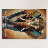 Puzzle Mystic Boho Elephant Mandala (Horizontal)