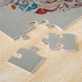 Puzzle Mystic Boho Feline Chat Mandala (Côté)