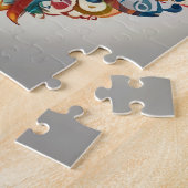 Puzzle Mystic Boho Feline Chat Mandala (Côté)