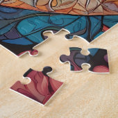 Puzzle Mystic Boho Feline Chat Mandala (Côté)