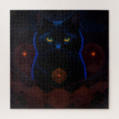 Puzzle Mystic Dark Celestial Chat noir Imaginaire Art (Vertical)