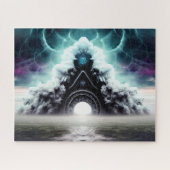 Puzzle Mystic foggy pont embouchure de la rivière Château (Horizontal)