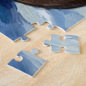 Puzzle Mystical Black Cat Enchanted Winter Sled Christmas (Côté)