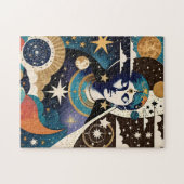 Puzzle Mystical Celestial Star Goddess Night Sky (Horizontal)