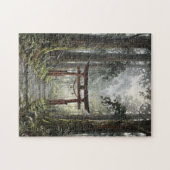 Puzzle Mystical forest and torii gate that symbolizes it (Horizontal)