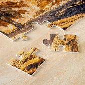 Puzzle Mystical Leo Zodiac in Fiery Fantasy Scene (Côté)