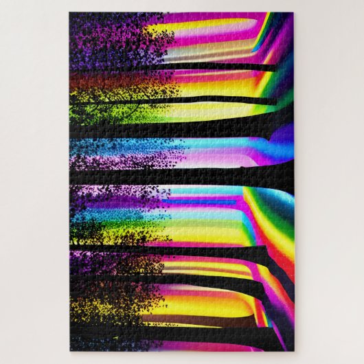 Puzzle Mystical Rainbow Forest Surreal Dream (Vertical)