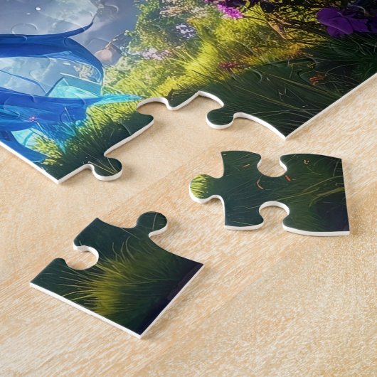 Puzzle Mystical Scifi Fantasy Tiger and Goddess Warrior (Côté)