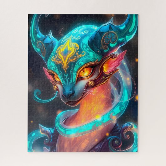 Puzzle Mystical Turquoise Ethereal Creature (Vertical)