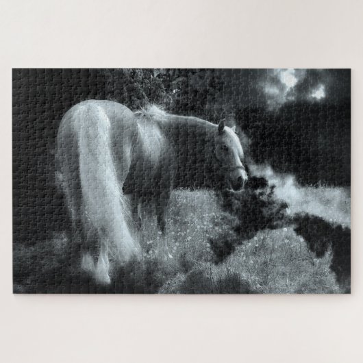 puzzle mystique de cheval de nuit (Horizontal)