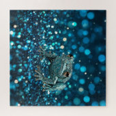 Puzzle Mystique de la grenouille de Bleu Dimentée sur le (Horizontal)