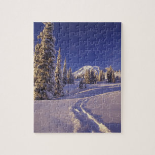 Puzzle NA, États-Unis, Washington, Mt. Rainier NP, raquet