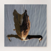 Puzzle Nage de l'oie canadienne sur le lac (Horizontal)