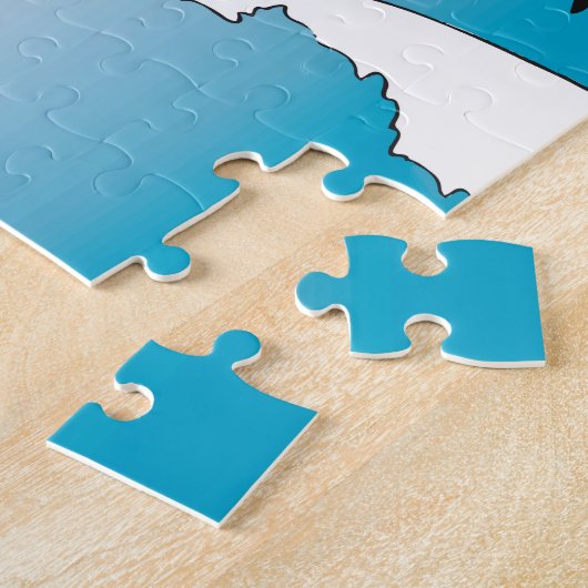 Puzzle Nager Avec Les Dauphins (Côté)