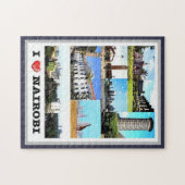 Puzzle Nairobi - Kenya - I Love - (Horizontal)
