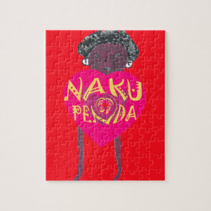 Puzzle Nakupenda Love Art - Swahili Heart Design