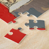 Puzzle Nancy à la fenêtre avec des fleurs (Côté)