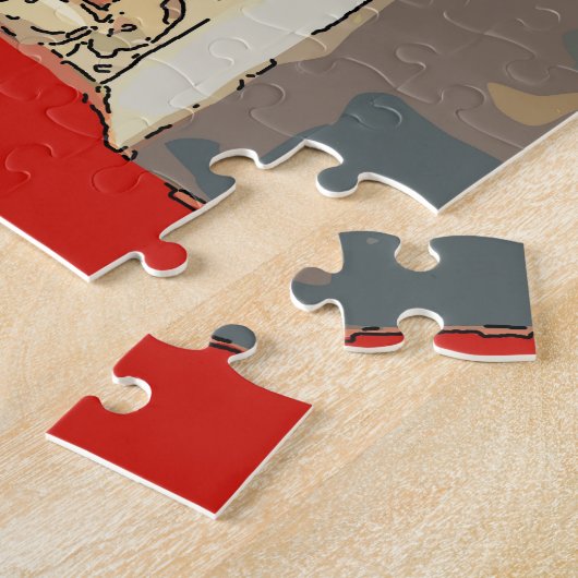 Puzzle Nancy avec chat noir (Côté)